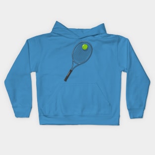 Tennis Racket and Ball Kids Hoodie